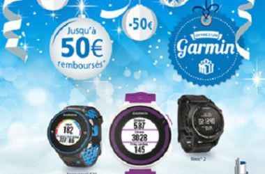 Promo Noël :  Garmin vous rembourse jusqu’à 50€